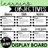 4th Grade Learning Objectives Farmhouse Display Board
