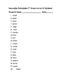 4th Grade Level Multisyllable Decodable Words 2 Syllables
