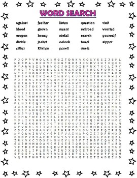 Preview of 4th Grade Level Word Search