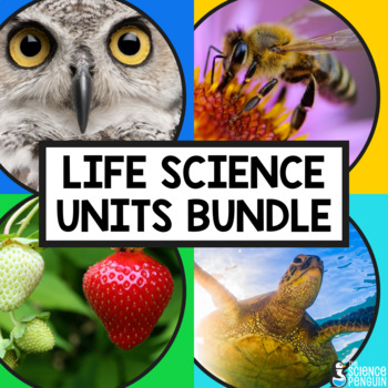 Preview of 4th Grade Life Science Units BUNDLE | Life Cycles, Adaptations, Food Webs, Plant