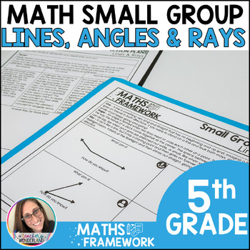 Preview of 4th Grade Lines, Angles & Rays Small Groups Plans & Work Mats - RTI Intervention