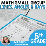 4th Grade Lines, Angles & Rays Small Groups Plans & Work M