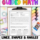 Lines, Rays & Angles 4th Grade Guided Math - Lessons & Sma