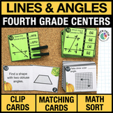 4th Grade Lines and Angles Math Centers - 4th Grade Math R