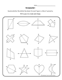 4th Grade:Lines of Symmetry for Two-Dimensional Figures