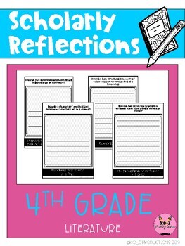 Preview of 4th Grade Literary Text Reflections