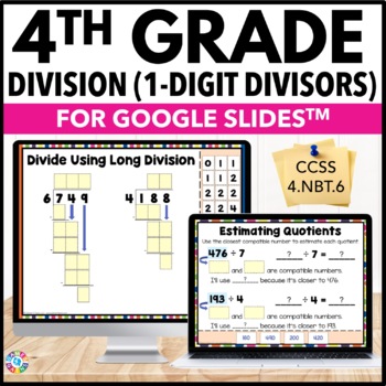 Preview of 4th Grade Long Division with Remainders Practice Worksheets Partial Quotients