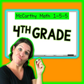 Preview of 4th Grade FULL YEAR Math Curriculum | Distance Learning | 155 Video Lessons