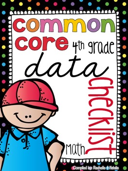 Preview of {4th Grade} MATH Common Core Data Checklist