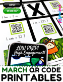 4th Grade March QR Code Printables - Low Prep!