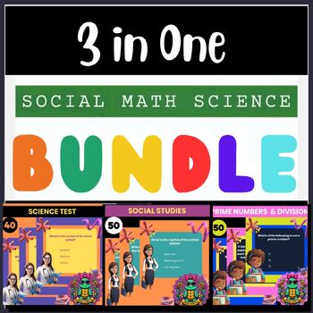 Preview of 4th Grade End of year Mastery Bundle: Science, Social Studies, and Math Summer