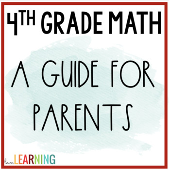 Preview of 4th Grade Math Review - A Guide for Parents