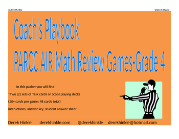 Preview of 4th Grade Math AIR PARCC Review Games (Ohio Standards)
