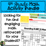 4th Grade Math Activity Bundle