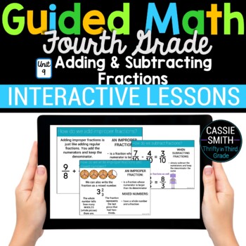 Preview of 4th Grade Math Adding Subtracting Fractions 4.NF.3 Digital Math Activities