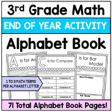 3rd Grade Math Alphabet Book - End of Year Activity