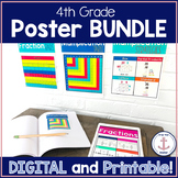 Digital and Printable 4th Grade Math Anchor Chart Posters