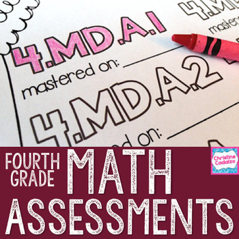 Preview of 4th Grade Math Assessments BUNDLE