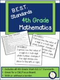 4th Grade Math B.E.S.T. Standards