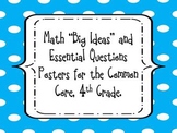 4th Grade Math “Big Ideas” and Essential Questions Posters