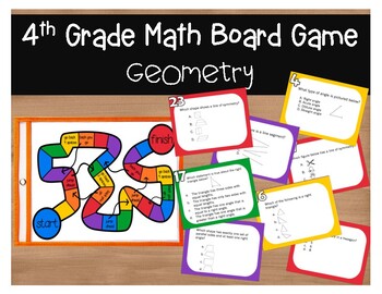 4th Grade Math Board Game for Geometry by The Peaceful Elementary Teacher