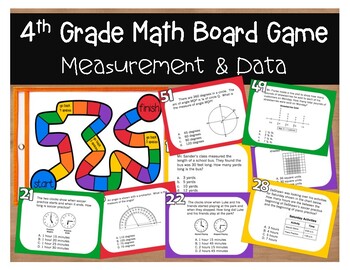 4Th Grade Math Board Game For Measurment And Data | Tpt