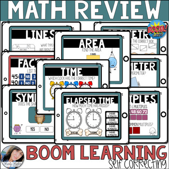 Preview of Math Review Boom Card Growing Bundle | Digital Resources