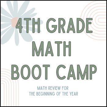 Preview of Back to School 4th Grade Math Bootcamp