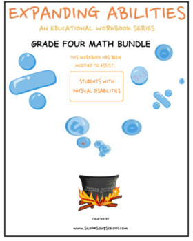 Preview of Grade 4, Math Bundle CCS for students w/ Physical Challenges