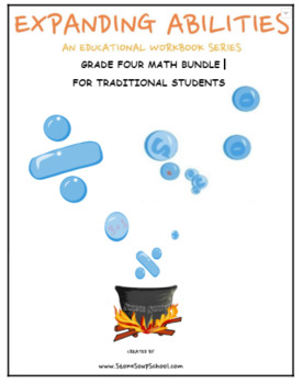 Preview of Grade 4, CCS:Math Bundle (Fraction,Geo,Algebra,M&D,B10) for Traditional Students