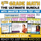 4th Grade Math Test Prep Bundle Daily Math Practice Spiral