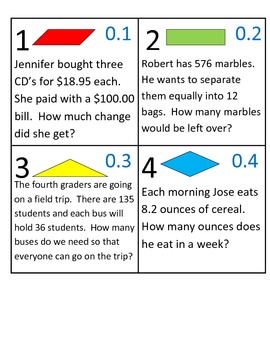 fourth grade math problem solving