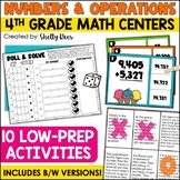 4th Grade Math Centers Addition and Subtraction Games