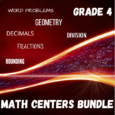 4th Grade Math Centers BUNDLE