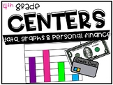 4th Grade Math Centers Data, Graphs, and Personal Finance