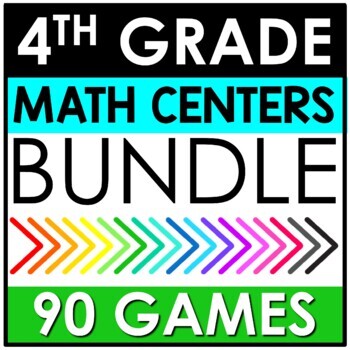 Preview of 4th Grade Math Centers MEGA Bundle