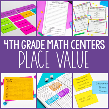 Preview of 4th Grade Math Centers - Place Value