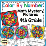 4th Grade Math Color By Number Designs: 4th Grade Math Mys