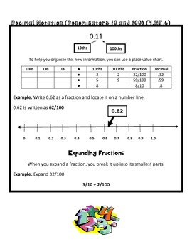 4th grade math common core worksheet 4nf6 by teachlivedream tpt