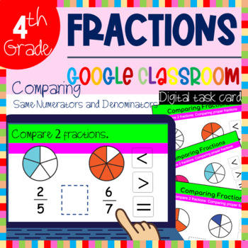 Preview of 4th Grade Math | Comparing Fractions with the Same Numerator and Denominator