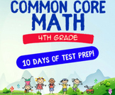 4th Grade Math Countdown to Common Core 10-day Standardize