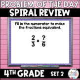 4th Grade Math DAILY SPIRAL REVIEW | Google Slides | SET 2