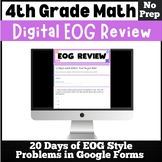 4th Grade Math Digital EOG Review Test Prep Google Form- 2