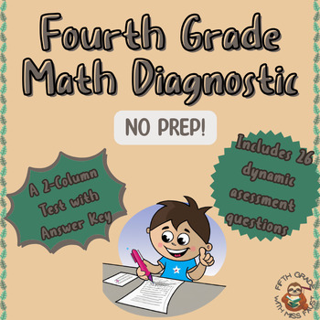 Preview of 4th Grade Math Diagnostic Assessment