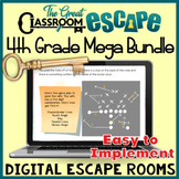 4th Grade Math Digital Escape Room Bundle