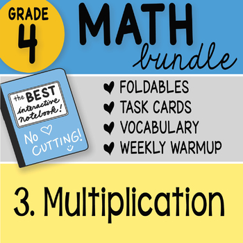 Preview of Math Doodle - 4th Grade Math Doodles Bundle 3. Multiplication