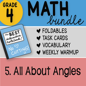 Preview of Math Doodle - 4th Grade Math Doodles Bundle 5. All About Angles