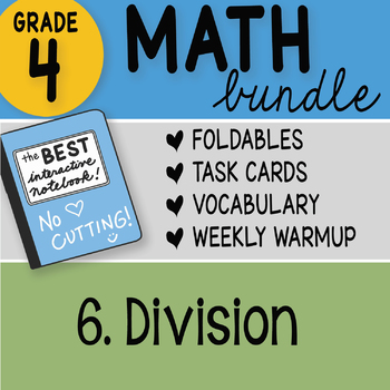 Preview of Math Doodle - 4th Grade Math Doodles Bundle 6. Division