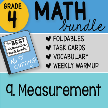 Preview of Math Doodle - 4th Grade Math Doodles Bundle 9. Measurement