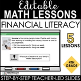4th Grade Math Editable PowerPoint Lessons - Personal Fina